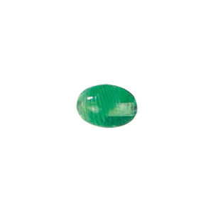 Feather design Oval shaped Lampworked Glass Beads 5186
