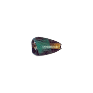 Feather design Drops shaped Lampworked Glass Beads 5208