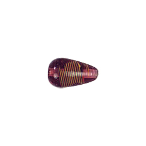 Feather design Drops shaped Lampworked Glass Beads 5209
