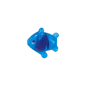 Feather design Fish shaped Lampworked Glass Beads 5247