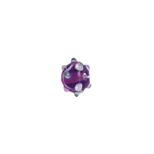 Swirly stringer w or Bumpy Round Lampworked Glass Beads 5252