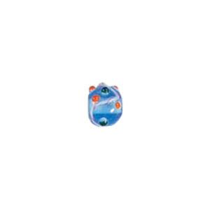 Swirly stringer w or Bumpy Round Lampworked Glass Beads 5253