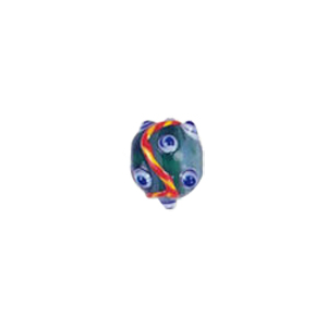 Swirly stringer w or Bumpy Round Lampworked Glass Beads 5265