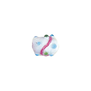 Swirly stringer w or Bumpy Oval Lampworked Glass Beads 5279