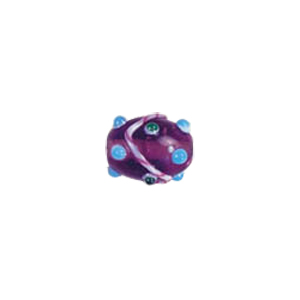 Swirly stringer w or Bumpy Oval Lampworked Glass Beads 5286