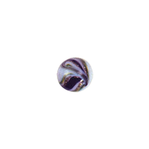 Fancy Lampworked w or colorful Stringer White Glass Beads 5400