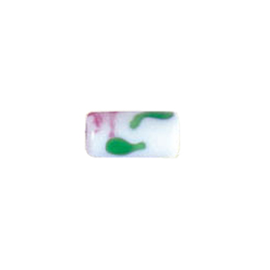 Fancy Lampworked w or colorful Stringer White Glass Beads 5404