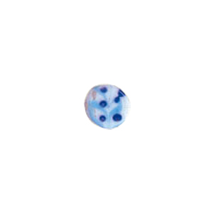 Fancy Lampworked w or colorful Stringer White Glass Beads 5409
