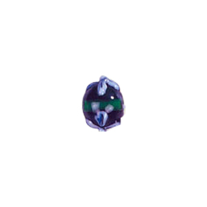 Raised 3D Flower Lampworked Glass Beads 5499