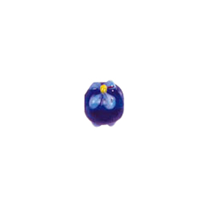 Raised 3D Flower Lampworked Glass Beads 5502