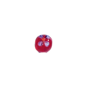 Raised 3D Flower Lampworked Glass Beads 5504
