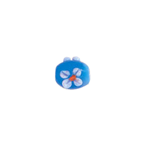 Raised 3D Flower Lampworked Glass Beads 5506