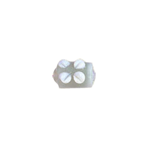 Raised 3D Flower Lampworked Glass Beads 5522