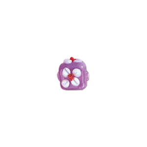 Raised 3D Flower Lampworked Glass Beads 5532