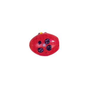 Raised 3D Flower Lampworked Glass Beads 5557