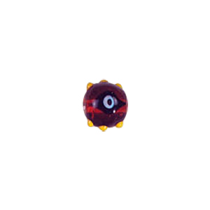 Evil Eye Lampworked and Dotted Glass Beads 5580