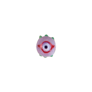 Evil Eye Lampworked and Dotted Glass Beads 5585