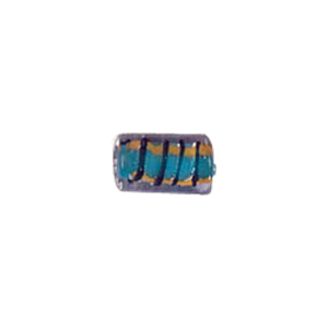 Color lined Glass Beads w or stringer designs 5638