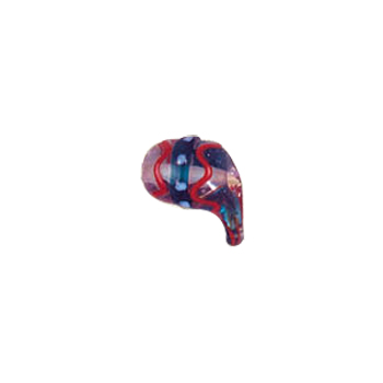 Twisted Glass Lampworked Beads 5647