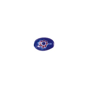 Millefiori slice sandwiched with color line Lamp Glass Beads 5708
