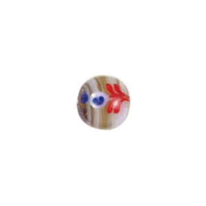 Tree or Flower design decorated Lampworked Glass Beads 5788