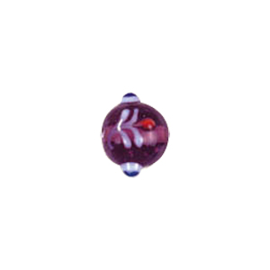 Tree or Flower design decorated Lampworked Glass Beads 5797