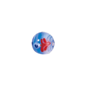 Tree or Flower design decorated Lampworked Glass Beads 5804