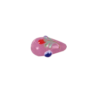 Tree or Flower design decorated Lampworked Glass Beads 5812