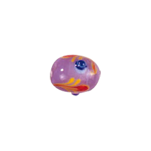 Tree or Flower design decorated Lampworked Glass Beads 5824