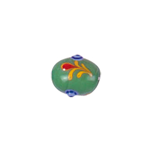 Tree or Flower design decorated Lampworked Glass Beads 5828