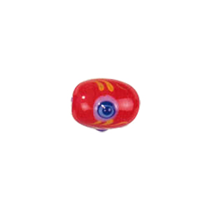 Tree or Flower design decorated Lampworked Glass Beads 5830