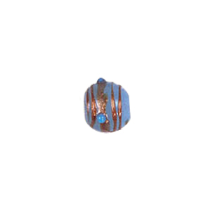 Gold stone striped Lampworked Beads 5840