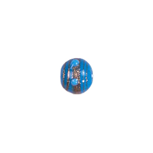 Gold stone striped Lampworked Beads 5850