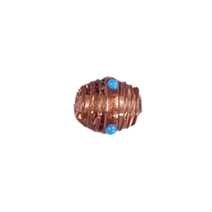 Gold stone striped Lampworked Beads 5860