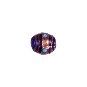 Gold stone striped Lampworked Beads 5867