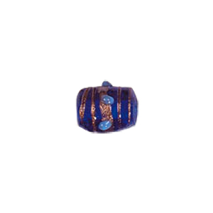 Gold stone striped Lampworked Beads 5883