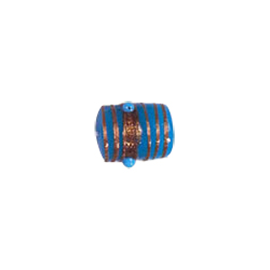 Gold stone striped Lampworked Beads 5887