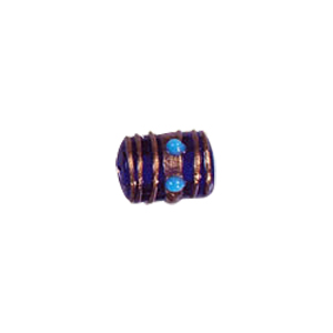 Gold stone striped Lampworked Beads 5888