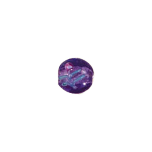 Tree and Flower design decorated Silver foiled Beads 5928