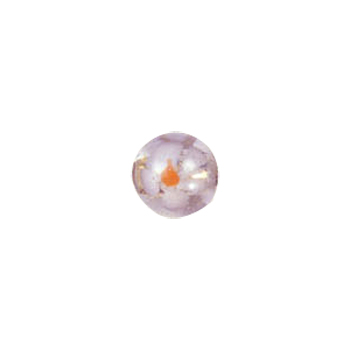 Tree and Flower design decorated Silver foiled Beads 5944
