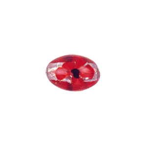 Tree and Flower design decorated Silver foiled Beads 5954