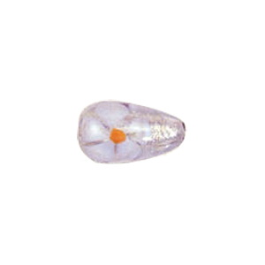 Tree and Flower design decorated Silver foiled Beads 5960