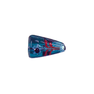 Tree and Flower design decorated Silver foiled Beads 5981