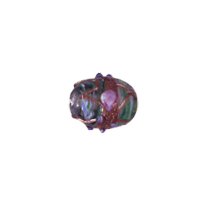 Color fusion Goldstone Lampworked Glass Beads 6008