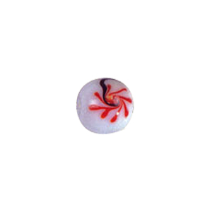 Decorated fusion painting Lampworked Beads 6079