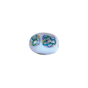 Decorated fusion painting Lampworked Beads 6082