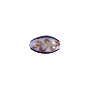 Decorated fusion painting Lampworked Beads 6087