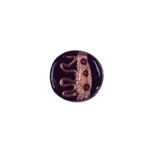 Decorated fusion painting Lampworked Beads 6090