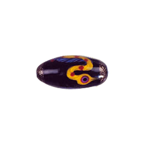 Decorated fusion painting Lampworked Beads 6092