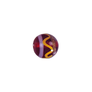 Decorated fusion painting Lampworked Beads 6117